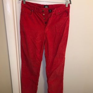 BDG Red Corduroy Pants Size 28